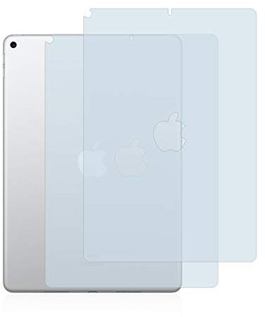BROTECT (2 Stück Schutzfolie für Apple iPad Air 2019 (Rückseite, 3. Gen.) Displayschutz Folie Ultra-Klar