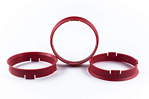 Zentrierringe Distanzringe Ringe 4 Stk. 66,6 mm auf 63,4 mm Alufelgen Felgen Kunststoff