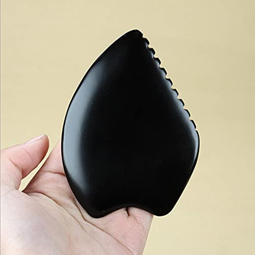 Gua Sha Massage-Werkzeuge aus natürlichem Bian-Stein, für Gesicht, Hals, Körper, Hautpflege zum Abnehmen, verjüngt die Gesichtshaut, vermindert Doppelkinn-Falten
