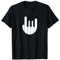 Rock Hand Klaviertastatur - Lustiger cooler Pianist Keyboarder T-Shirt