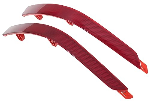 Reflektor Stoßstange Rückstrahler Stoßfänger Heckklappe Rückleuchte Abdeckung Rücklicht Verkleidung Heckstoßstange Bremsanschlag rot hinten links und rechts für Multivan T6 Transporter T6 Caravelle