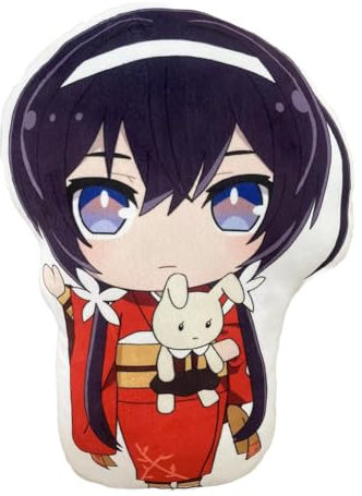 Zhongkaihua Bungo Stray Dogs Dazai Osamu Plüschkissen, 45 cm, Stehhaltung, niedliches Anime-gefülltes Kissen, weiches Sofakissen, Heimdekoration