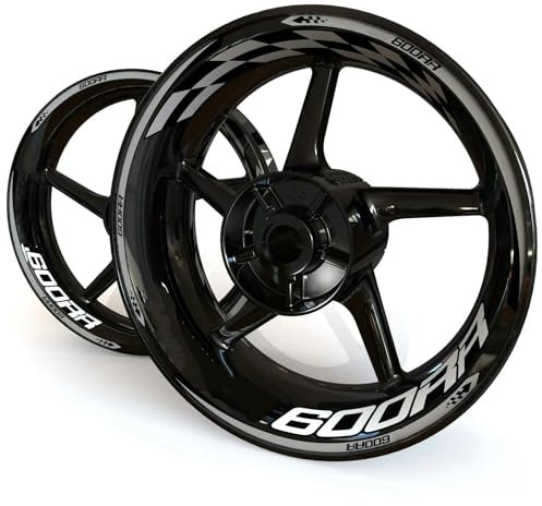 JAYWIS Moto Llantas Pegatinas Adhesivos para Rueda De Motocicleta, Calcomanías para Buje, Cinta De Franja De Llanta, Accesorios Decorativos para H&Onda CBR600RR CBR 600RR Ruedas Calcomanías(Color 7)