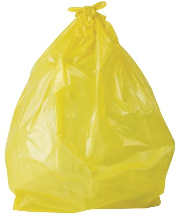 50 x Jantex Refuse Sacks Bin Bags Dustbin Liners Rubbish Trash Waste Yellow Home