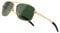 SUNGAIT Men's Polarized Sunglasses Durable Metal Frame for Fishing Driving Travelling (Gold Frame/Green Lens) Metal Frame 0925 JKLVUK