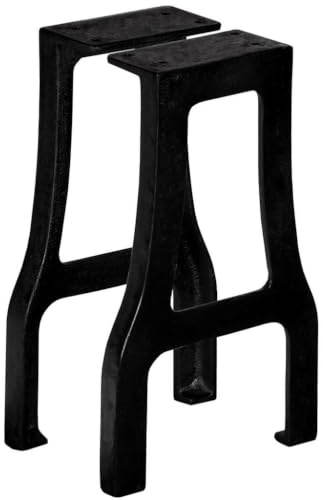 vidaXL Bench Leg | Set of 2 | Black | Cast iron | Medium | Durable | Bench