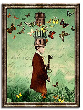 Cathrin Welz-Stein Hochwertiger Kunstdruck Poster Print – Mind - Künstlerin A3 – 297mm x 420mm Badezimmer Deko Bilder Wohnzimmer Poster & Kunstdrucke | Lieferung ohne Rahmen