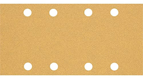 Bosch 10x Feuilles abrasives EXPERT C470 à 8 trous (pour Peinture sur bois, Bois dur, Ø 93x186 mm, Grain 60, Professional Accessoire Ponceuse excentrique)