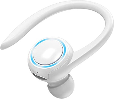 Linsition Écouteurs sans fil avec arceau - Écouteurs sans fil Blue Tooth avec arceau pour réunion/entraînement - Écouteurs anti-bruit Blue Tooth avec microphone/arceau pour la course à pied