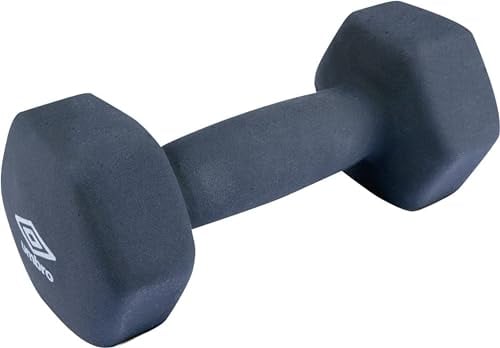 Umbro Hantel 3 KG - Kurzhantel - Blau - Gummi/Vinyl - Krafttraining und Cardio - Schlag- und Kratzfestes Material - Ideal für Anfänger und Senioren