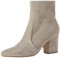 Amazon Essentials Stivali aderenti elasticizzati con tacco Donna, Grigio Tortora Micro Scamosciato, 35 EU