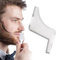 Bartschablonen Konturen, Bartformen, Bart Schablone, Bartpflege Bartschablone für Kinnbart, Hals und Koteletten Styling Tool für eine symmetrische Kontur und Bartlinie, Transparent