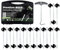 Green Thumbz Schwere Zeltheringe - 20er-Pack Metall Heringe für Zelte & Camping - Schwarz, Verzinkt, 20 cm, Inkl. Heringentferner