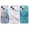 Xylota 3 Stück Handyhülle für iPhone 14/iPhone 13 6,1 Hülle, Transparent Mode Case mit Aesthetic Marmor Muster, Weich Silikon Dünn TPU Stoßfeste Kratzfest Schutzhülle Cover für iPhone 14/iPhone 13