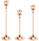 Gold Candle Holders Candlestick, 3PCS Decorative Candle Holder Metal Tall Candlestick Elegant Tall Tapered Candle Stand for Party Wedding Living Room Dinning Decorations (3 Sizes)