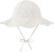 Durio Sonnenhut Baby Hut Kinder Verstellbarer Faltbare UV-Schutz mit Verstellbarem Bindebändern und Breite Krempe Beige Streifen 0-6 Monate (Tag Size XS)