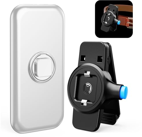 SOKUSIN VR Power Bank Belt Clip for Apple Vision Pro, Universal Detachable Mobile Phone Holder Belt, VR Headset Battery Holder Accessories for Oculus Quest 3/2, Quest Pro