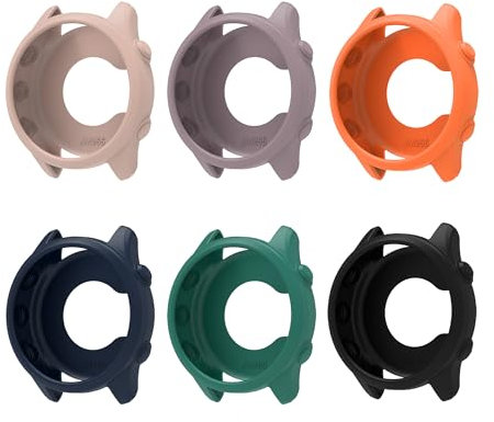 Tyeyober Copertura Protettiva Compatibile con Smartwatch Garmin Forerunner 255, Design di Taglio Preciso, Protezione Completa, Morbida, Silicone, Multicolore, Per Sport e Attività Outdoor