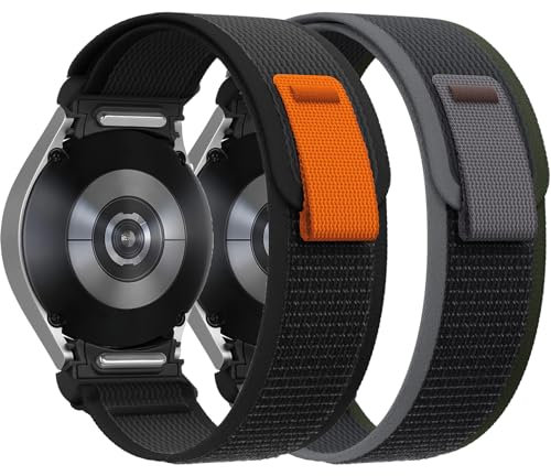 Trail Loop für Samsung Galaxy Watch 7/6/5/4/FE 40mm 44mm/Galaxy Watch 6 Classic 47mm Armband 43mm/4 Classic 46mm 42mm/5 Pro 45mm Herren,One Click Nylon Sport Uhrenarmband für Samsung Watch 7 6 5 4 FE