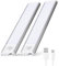 BillyBath Unterbauleuchte Küche LED 30cm 2 Stück, Schrankbeleuchtung LED mit Bewegungsmelder, Led Lichtleiste USB-C Wiederaufladbar, Akku Lampe für Küche Kleiderschrank Schrank