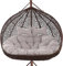 ZYFBD Double hanging basket swing chair cushion - waterproof detachable thick hammock, cradle cushion with pillow, suitable for outdoor terrace garden