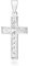 Tuscany Silver Damen Anhänger Sterling Silber Kreuz Weiß Zirkonia
