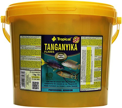 Tropical Tanganyika Flockenfutter Tanganyikaseecichliden, Tanganjika, 1er Pack (1 x 5 l)