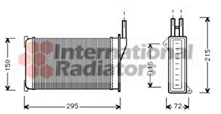 VAN WEZEL 18006098 Wärmetauscher, Innenraumheizung