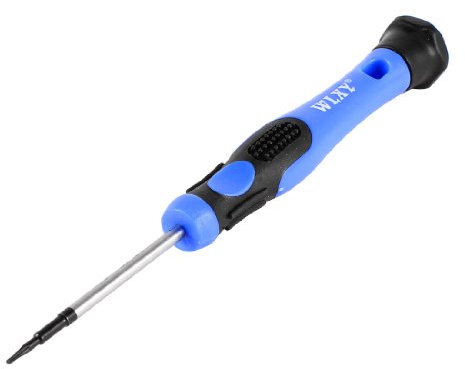 sourcing map Torx Tournevis T3 Magnétique Étoile Tournevis avec 2 Métal Arbre et Noir Bleu Poignée pour PS4 Xbox One 360 Contrôleurs Réparation