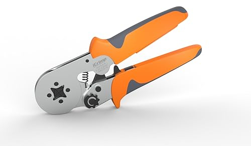 iCrimp HSC8 6-4 Crimpzange, selbsteinstellbare Crimpwerkzeuge für Kabelendhülsen, Sechseckig Krimpzange von 0,25-6,0 mm²