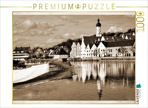 CALVENDO Puzzle EIN Motiv aus dem Kalender Landsberg am Lech Fotografien im Stil historischer Postkarten | 1000 Teile Lege-Größe 64 x 48 cm Foto-Puzzle für glückliche Stunden