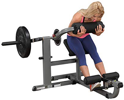 Body-Solid GCAB-360 Bauchtrainer & Rückentrainer mit Gewichten, 30mm (Hantelscheiben Kunststoff)