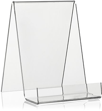 Buchständer/Buchstütze als Warenträger und Schrägsteller im DIN A6 Format aus original PLEXIGLAS®