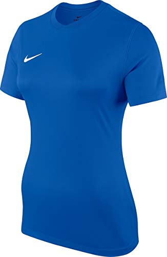 Nike Park VII Jersey SS Maillot Femme, Royal Blue/White, FR : S (Taille Fabricant : S)
