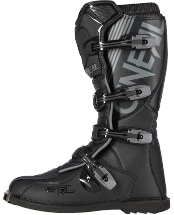 O'NEAL | Stivali Motocross | Bambini | MX Enduro | Protezione della suola in metallo, fibbie facilmente regolabili | TRIBUTE Youth Boot | Nero | Taglia 38