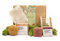 Gift Box con 4 prodotti regali Beauty - Shampoo Solido Ristrutturante, Docciaschiuma Vellutante + Sacchetta + Poggiasapone | Set Regalo Made in Italy