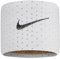 Nike Unisex – Erwachsene M Wristbands 2 PK Terry SchweißBND, White/Black, one Size
