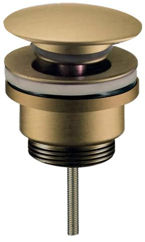 Kibath Valvola Di Scarico Lavabo Bidet Finitura Oro Spazzolato Realizzato in Ottone