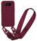 MBSLFY Handyhülle kompatibel mit Samsung Galaxy S8 Plus Hülle mit Band, Silikon Necklace Handyhülle mit Abnehmbar Kordel Umhängen Stossfest Handy Schutzhülle für Samsung Galaxy S8 Plus, Rot