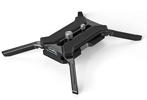 SMALLRIG Quick Release Plate for Arca-Type, Max. Load 44.1lb/ 20kg, Foldable Quadruped Support for Camera Lenses Within 5.9inch/ 15cm, Anti-Twist and Non-Slip Design - 3913
