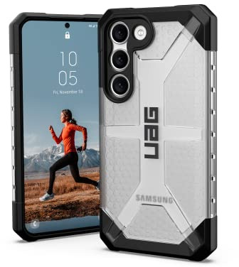 Urban Armor Gear Plasma Schutzhülle Samsung Galaxy S23 Hülle [Designed for Samsung Zertifiziert, Wireless Charging kompatibles Cover, Sturzfeste Handyhülle] Ice (transparent)