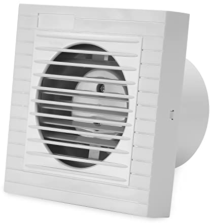 Sonnewelt Badlüfter 100mm Abluftventilator Wandventilator badlüfter 100mm weiß badlüfter,für Bad Küche Keller Vorratsraum WC Badezimmer