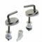 ZYWUOY 2 x WC-Deckelscharniere, Ersatzscharniere für Toilettensitz, Edelstahl, Silber, 2 Stück