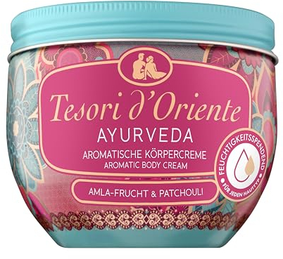 TESORI D’ORIENTE Körpercreme 'Ayurveda', 300 ml, aromatische Bodylotion mit Amla-Frucht und Patchouli, Feuchtigkeitscreme zur Körperpflege, Wellness-Ritual für Körper & Sinne