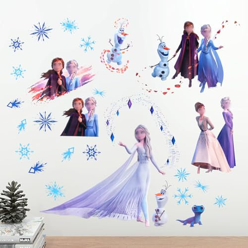 Ice Snow wandtattoo Kinderzimmer, Babyzimmer Wandaufkleber, Prinzessin Wandsticker, Kinderzimmer Deko für Mädchen & Jungen, Wandtattoos für Schlafzimmer & Kinderzimmer deko, 3D Wall Sticker