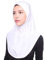 Cabrio Kopfbedeckung Damen Sommerschal Damen Dünn Hijab-Hut-Frauen-volle islamische Kappen-Kopftuch-Abdeckungs-islamischer moslemischer innerer Schal Halstuch Schwarz Damen Loop (White, One Size)