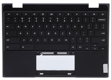 Plyisty Replacement Upper Case Palmrest, Laptop Top Cover with Keyboard Assembly for Chromebook 100E 2nd Gen AST 5CB0Z21474, Sleek and Lightweight Design
