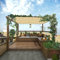 Rouleau de clôture de toit d'isolation thermique Clôture en bambou pour jardin Écran de bordure en bambou Protection de l'intimité Style tropical pour balcon extérieur arrière-cour patio (couleur