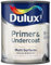 RYYN® Dulux Multi Purpose Primer & Undercoat Paint White 750ml Water Based Formula Ideal For Wood Metal Masonry Surfaces Interior Exterior Application Quick Dry Low Odour
