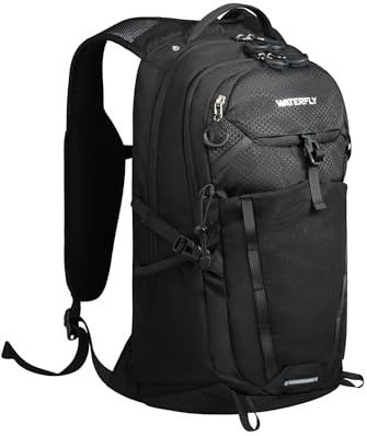 Waterfly Hiking Backpack 20L, Lightweight Outdoor Daypack, Water Resistant | Breathable Backpanel, Smartphone Pocket, Multi-Compartment,2L Hydration Compatible, Mesh Storage, Camping Trekking Travel